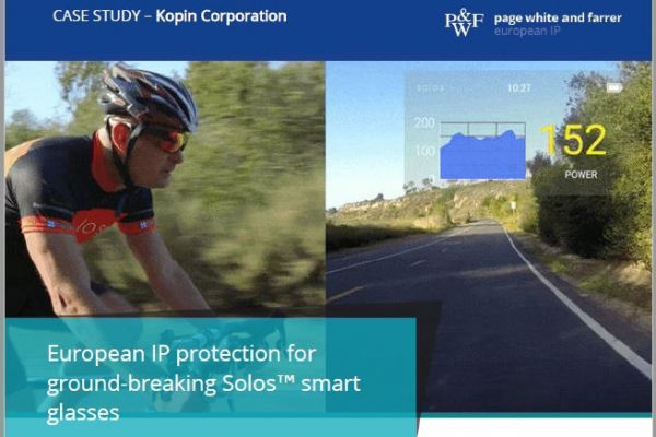 Page White and Farrer case study: European IP for ground-breaking Solos smart glasses
