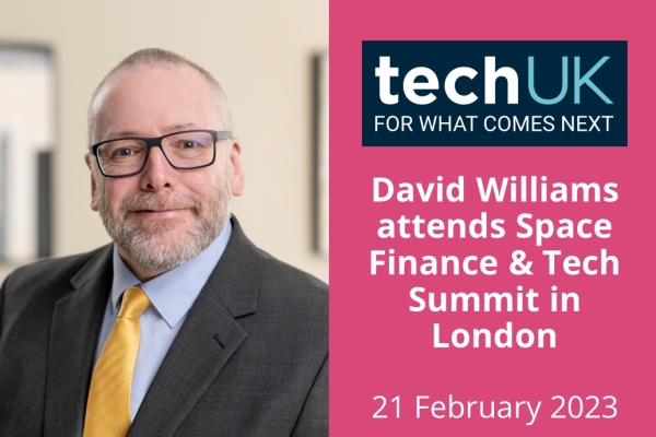 David Williams attends Space Finance and Tech Summit in London